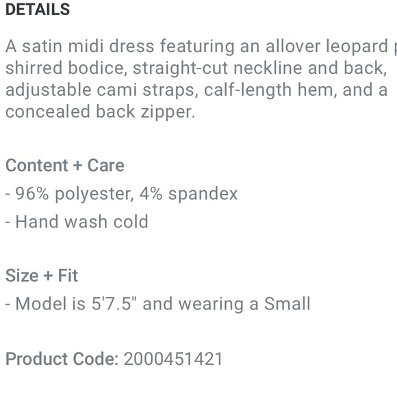 Forever XXl Leopard 🐆 Print Satin Midi Dress 👗 - Picture 5 of 9